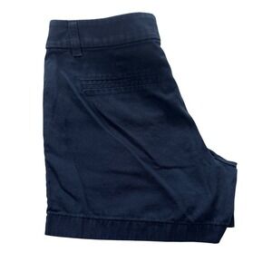 J.Crew Womens Navy Blue Chino Shorts Size 6 Style H1453 SP23 Stretch Cotton